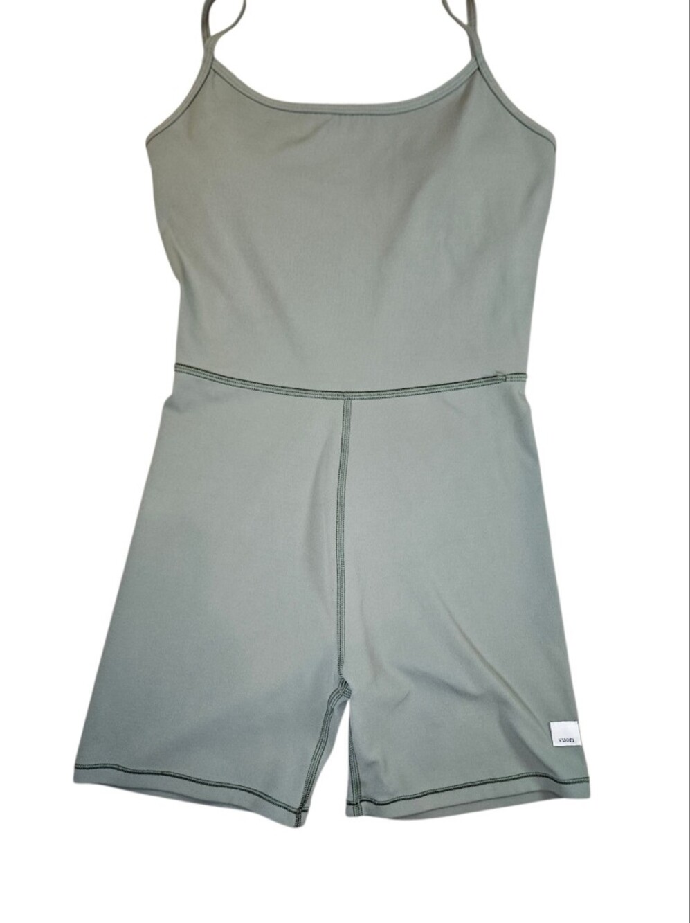 Vuori AllTheFeels Romper Onesie Sage Green Built In Bra XS - Picture 6 of 10